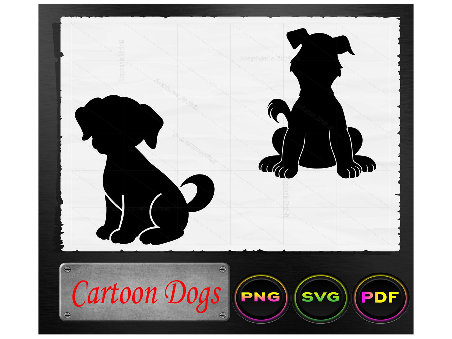 Cartoon Dogs - Digital Download