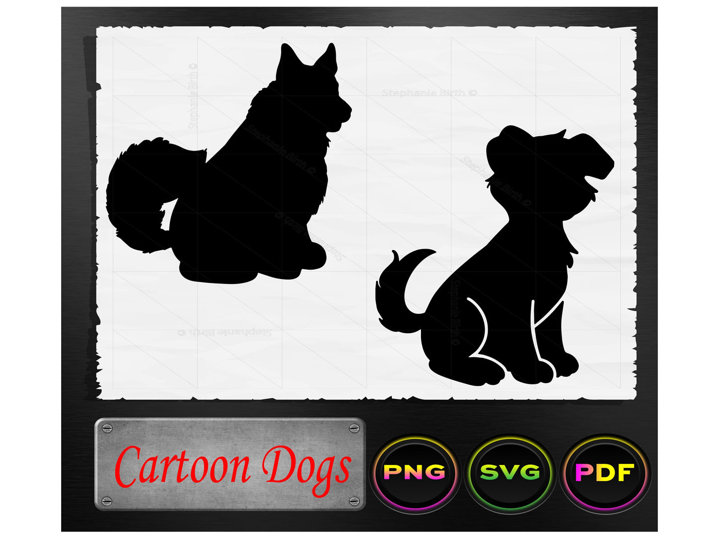 Cartoon Dogs - Digital Download