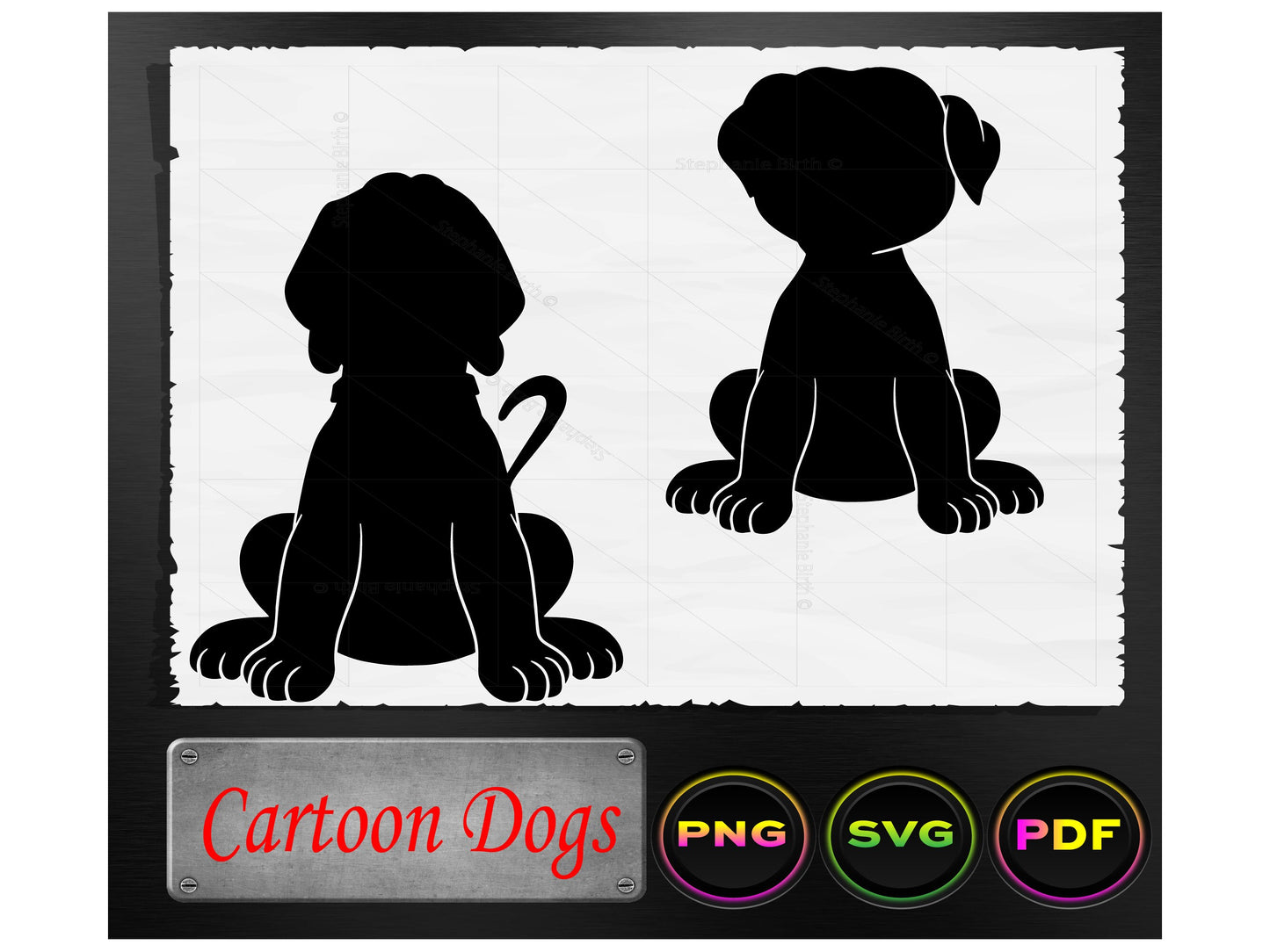 Cartoon Dogs - Digital Download