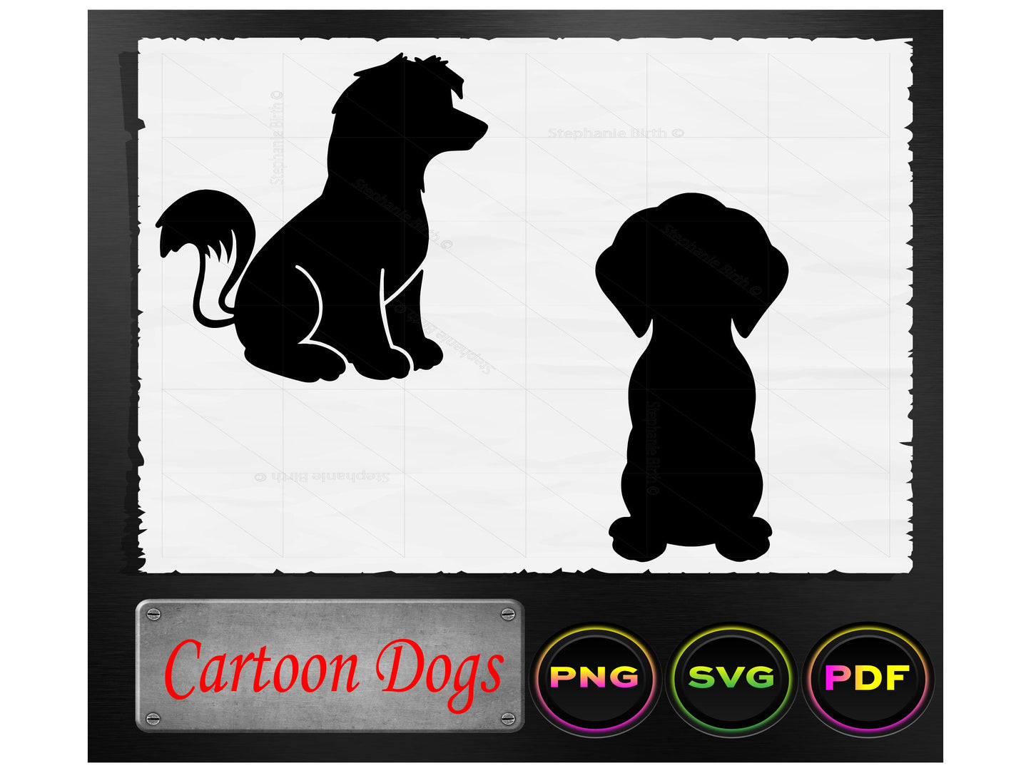 Cartoon Dogs - Digital Download