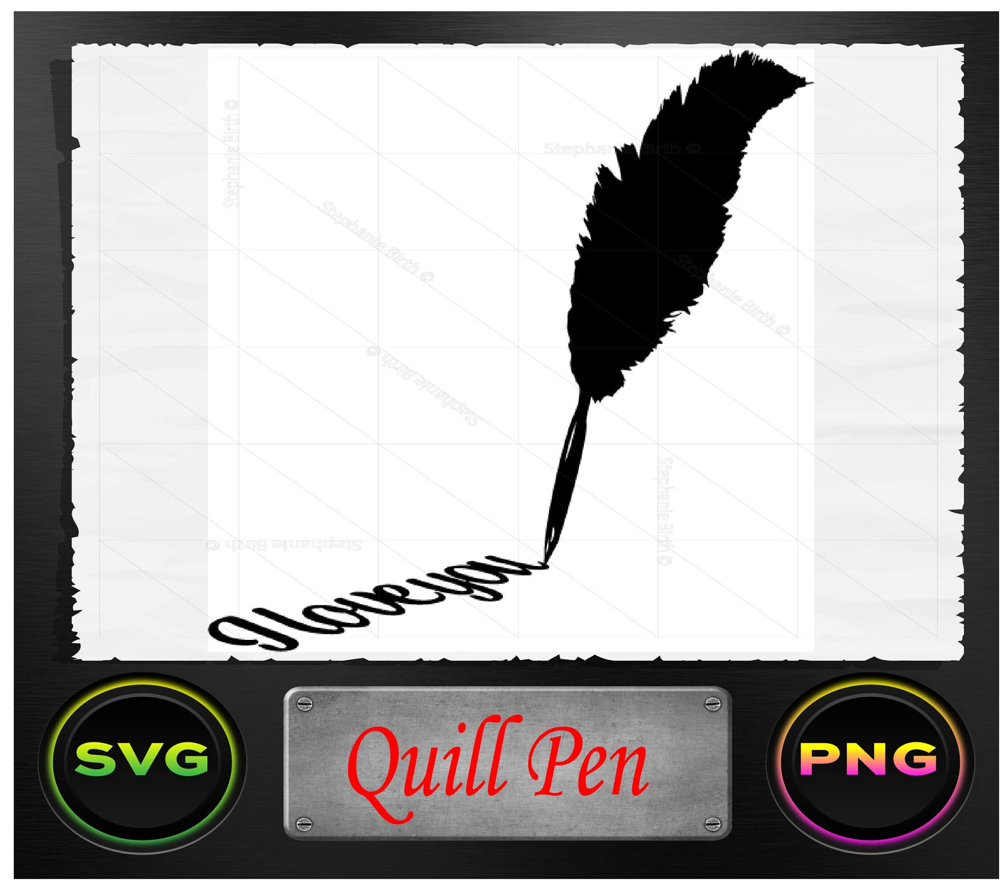 Feather Quill Pen - Digital Download